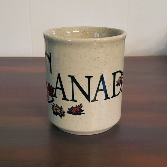 Vintage CANADA Speckled Ceramic Coffee Mug - Tams - Made in England - Picture 1 of 10